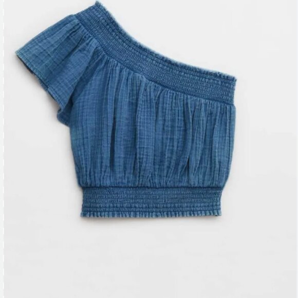 NWT Aerie One Shoulder Pool-to-Party Top - Picture 2 of 4